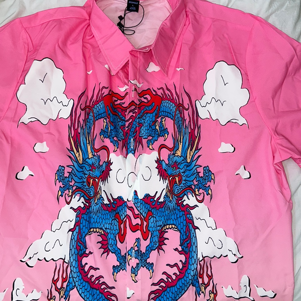 Dragon Button Down Top